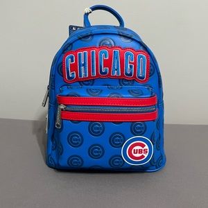 Loungefly MLB Chicago Cubs Logo Mini Backpack